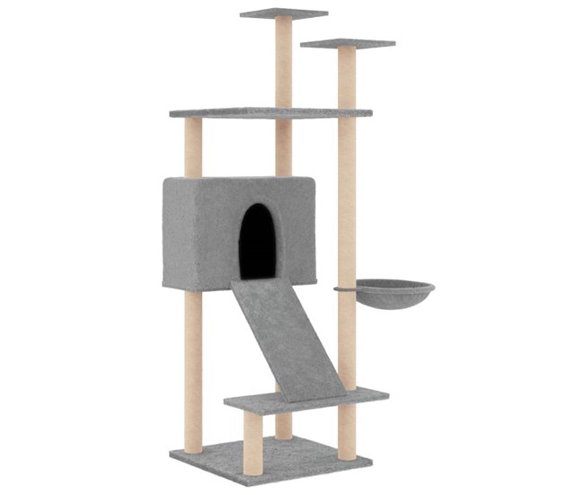cff2b90a2078beff10a6fe9494c5263b855f3dcc_a91bb9071d204bdaa5ca8f3029b08b20 vidaXL Rascador para gatos con postes de sisal gris claro 153 cm - Conforama Edición Limitada
