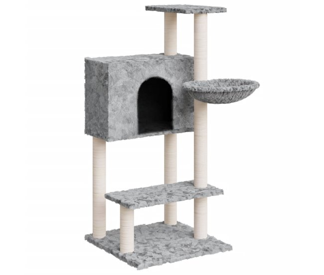 Oferta Especial vidaXL Rascador para gatos con postes de sisal gris claro 108,5 cm - Conforama