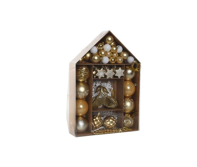 d16598827942d520f64d13f7256e3685a0f57dc3_9dc98008ae154c928349cf2d61b58185 Bolas de Navidad Home ESPRIT Dorado Polietileno 28 x 7 x 40 cm (70 piezas) - Conforama Directo De Fábrica