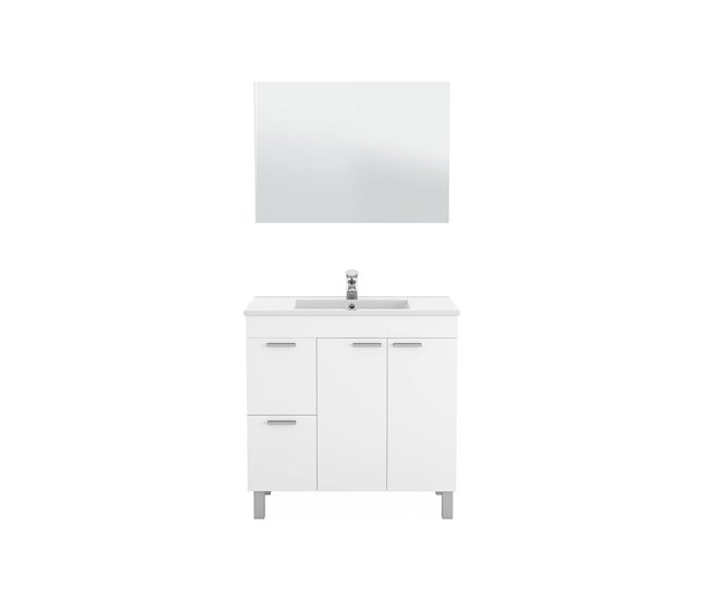 d37421b7684ccb426fbad77872ffd06c88f39134_635f55fc07b745dea40cf889cc516a8f Compra Hoy Mueble bajo lavabo Dgabett, Mueble de baño, armario de 2 puertas con dos cajones con espejo, lavabo no incluido, 80x45h80 cm, Blanco brillo - Conforama