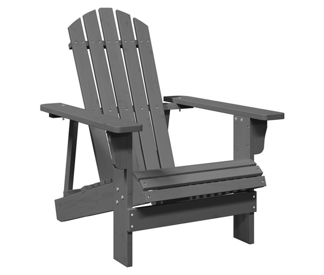 d68efee90c890f8205e6bf5d98912896dc8e30f9_160c1b26a05e401686eb202d8ae1dacb vidaXL Silla Adirondack madera maciza de abeto blanco 69x85x90,5 cm - Conforama Liquidación