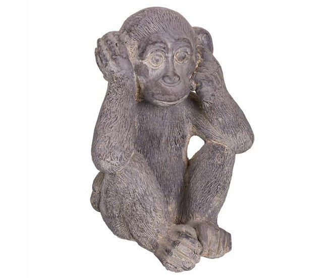 d810b16de0f6c364f26dec1f7319a0daffbe6dbc_600aa8bbecbb45489aea7653b30872d0 Tendencia Figura Decorativa Alexandra House Living Gris Magnesio Mono 26 x 40 x 35 cm - Conforama