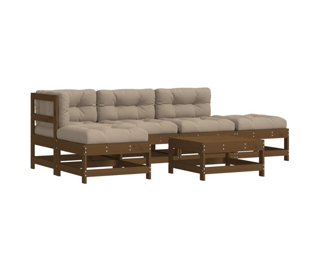 ddbf8109a200ddb7fe12d6224d4d1ad182458151_5e5ea0a13389468583ea8019b29def24 Oferta Flash Juego de muebles jardin 6 piezas y cojines madera abeto Douglas - Conforama