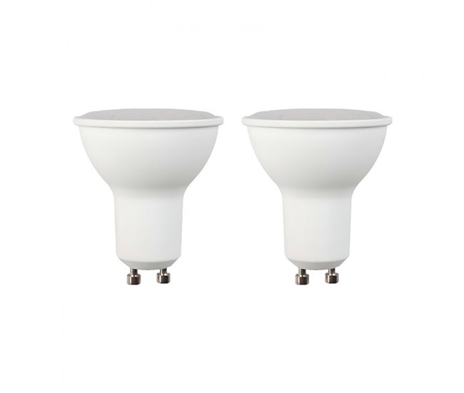 df5a95675b19e6fdd66c2e30dce7481d8840f474_186ffd17bbb94a6f836fefdda6e807a0 No Te Lo Pierdas Pack 2 Bombillas LED Spotlight GU10 6W Equi.50W 540lm 25000H Blanco Frio 7hSevenOn Premium - Conforama