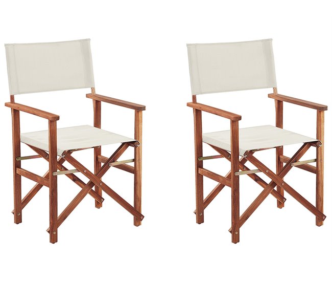 e039ab76a3bd247372dca764e84f3411e4864b05_ced8e125be724058beb674efebf3b4c9 Conjunto de 2 sillas de jardín CINE Madera de acacia Gris - Conforama Oferta Especial