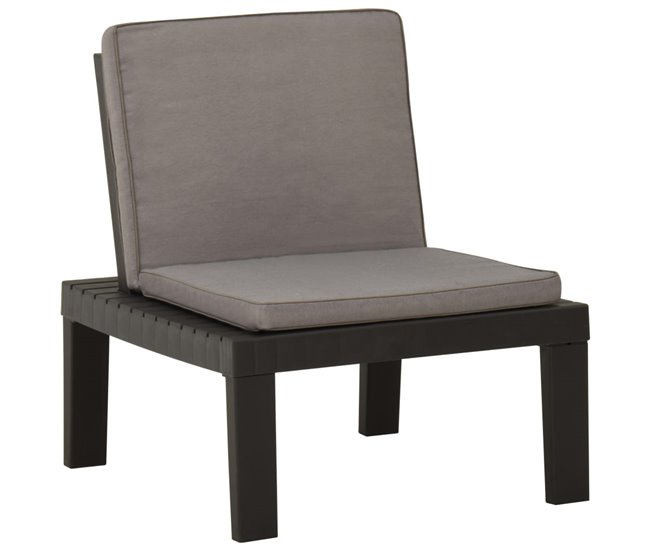 e36b312a40fd4004331ada05d25c574ba110bb62_33968131432649c2bc647fa3eee10a83 Tendencia vidaXL Silla de jardín con cojín plástico gris - Conforama