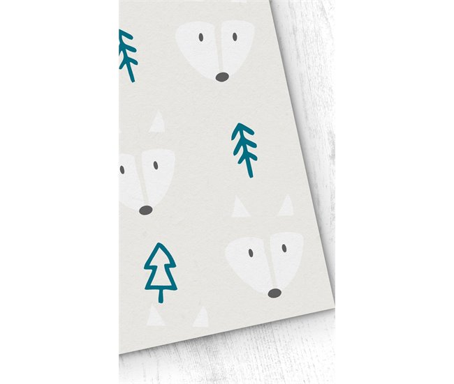 e4d0d2316de6cbb637262b94c65e265871ed991c_61c08c1f6d594c3fbc95df926dd5585c Papel pintado Infantil Fox Blue FoxBlue - Beige - 1 rollo 55 x 300 cm - Conforama Mayoreo