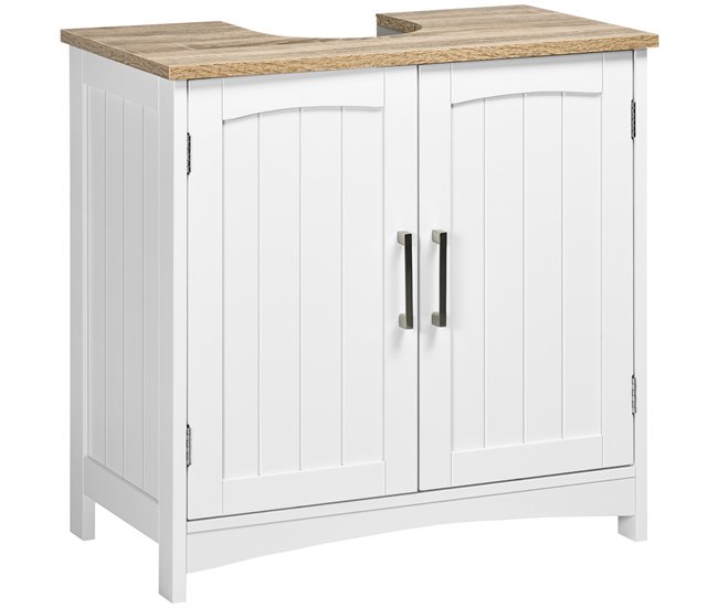 e51e9a8f7520f60e2ef3402a1e96f4e8998ba331_66f9a704121048d6b65625faa45e2717 kleankin Mueble para Debajo del Lavabo Armario de Suelo para Baño de Madera con 2 Puertas y Estante Interior Ajustable Estilo Moderno Carga 40 kg 60x30x60 cm Blanco - Conforama No Te Lo Pierdas