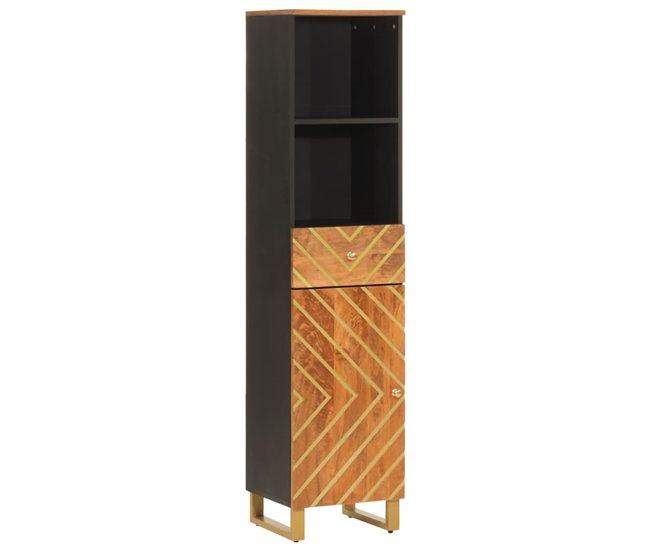 e5771f6d080e3a888f436d664509703378b11b58_519078fe6d224893b8c552f7be1abe53 vidaXL Mueble de baño madera maciza mango marrón negro 38x33,5x160 cm - Conforama Pedido Al Por Mayor