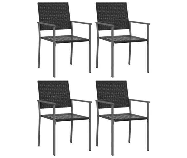 e6476ed2d95d416a466dcdceb55a2204abb11a3a_5affa28033ab4246a882806f3e3f2aff Máxima Calidad Sillas de jardin 4 unidades ratán sintético negro 54x62,5x89 cm - Conforama