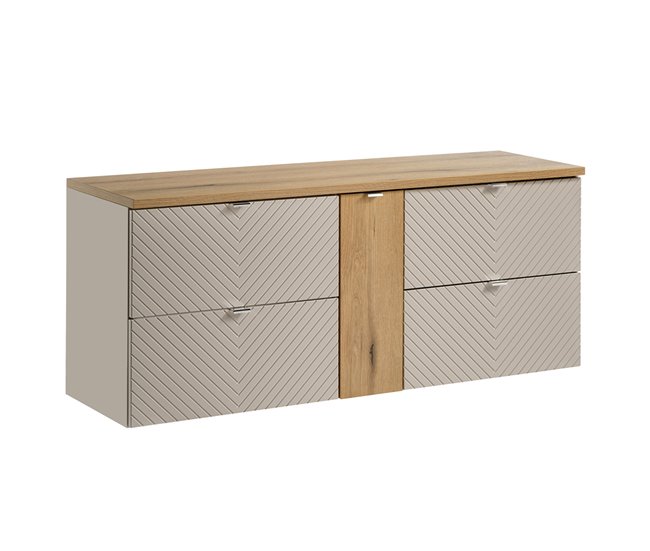 e705ee7cad91eb9b55bff15cb383844928a71d49_46935c246a0345f6aacd0d25fc958df9 Mueble bajo lavabo 140cm 4 cajones 1 puerta Manoa Cachemira y madera - Conforama Stock Limitado