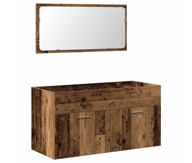 e7edd839a5a3372ae13b966d64eb9de0225db674_fd6371be354a442f918ae51bd80dcda0 vidaXL Mueble de baño con espejo de madera antigua madera ingeniería - Conforama Venta Final