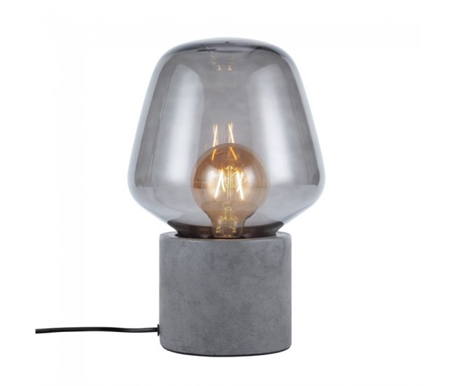 eacebd254e2092a2efe6f12c03fbee7b1256af5c_268950de420340d4b3ca4953974d0ce7 Lámpara de mesa Christina Cemento Concrete Cristal Moderno - Conforama Precio Reducido