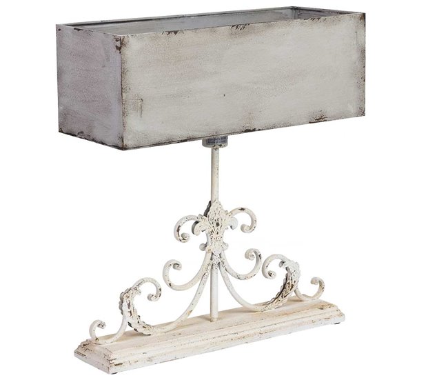 ec0b2f92a17c5912ca74187e26e436876d980d5b_d1ad2f9464974300abb9f4af7f802b9b Lampara de madera y metal gris acabado envejecido 50x20x56h cm - Conforama Mejor Precio