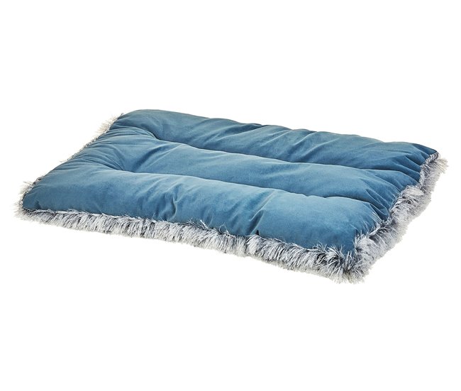 Oferta De Temporada Cama para mascotas ERGANI Terciopelo Azul - Conforama