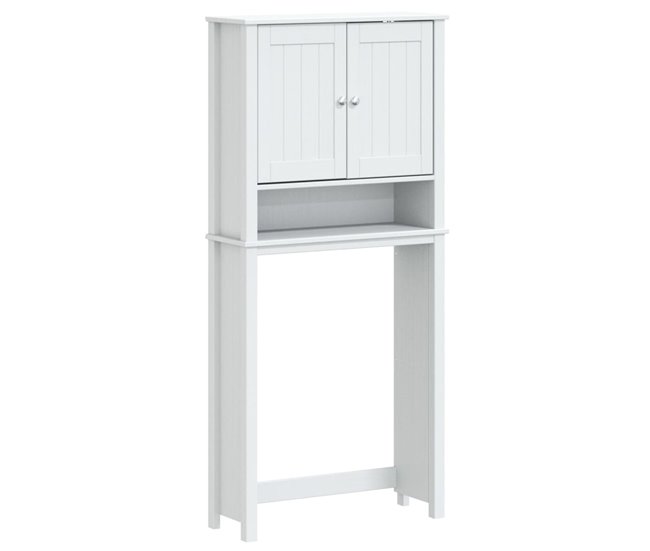 Ocasión Especial vidaXL Mueble para lavadora BERG madera maciza negro 76x27x164,5 cm - Conforama