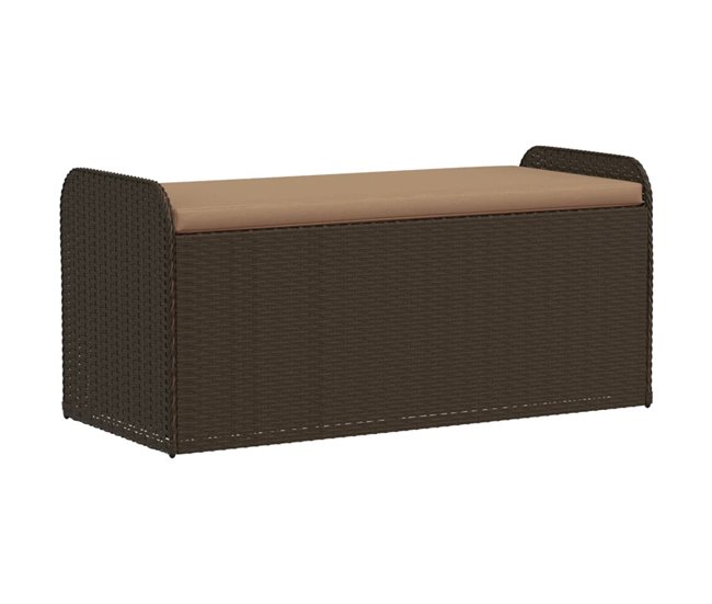 ef5273b9a71317e25305a2afb42fffc1befd675f_ae96bccc6ab9489ba4e0c04fda0e2ce2 Oferta vidaXL Banco de almacenaje y cojín ratán sintético marrón 115x51x52 cm - Conforama