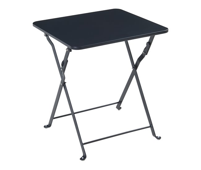 Moderno Mesa plegable Vegårshei acero 45x40x40 cm - Negro [en.casa] - Conforama