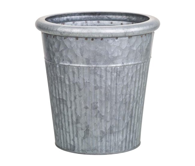 f7dc9766ebb7e32d1b7f4c14994c3f10559dae28_c0d85bec1a0e49e0a4245b6b911a23f3 Gran Oferta Macetero de metal gris d20x20 b14 - Conforama