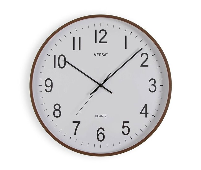 f9e52a6046e484bd0155e549b465ff870611ffa7_65290559cbbf462ea949bd8c03e5662b Reloj de Pared Versa Plástico Cuarzo Madera MDF 5,2 x 50 x 50 cm - Conforama Descuento