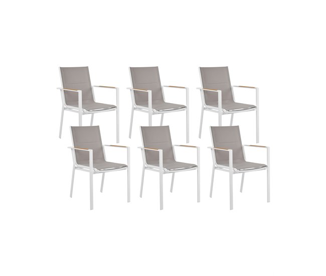 f9e5d04d1d6500441f7180989d5c00798d3cd79f_58bf616a28514f1e83b61ecfd5a5db11 Conjunto de 6 sillas de jardín BUSSETO Metal Blanco - Conforama Auténtico