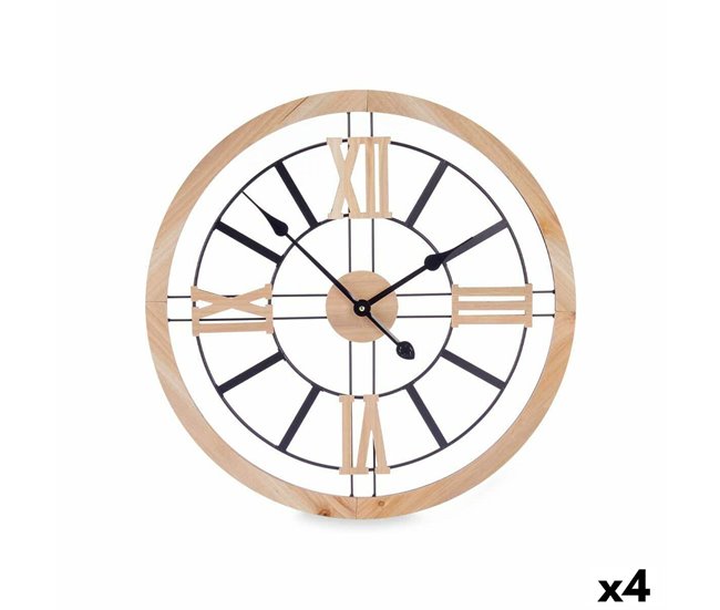 fb4fb1ffbd4f38004a5d4bf1df98c6338cfbfd23_c1d489e575f1474898ae2f544d35af2b Compra Hoy Reloj de Pared Negro Metal Madera MDF 60 x 60 x 4,5 cm (4 Unidades) - Conforama