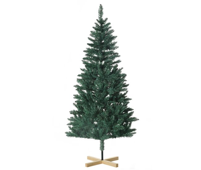 fe38e50be8060de71b29c1b7f1a1866a1e8ec421_0569b70b210a4a08ac25abd95456f044 HOMCOM Árbol de Navidad Artificial 180 cm Árbol de Navidad Frondoso con 536 Ramas Apertura Automática y Base Cruzad de Madera Decoración para Interiores Ø90x180 cm Verde - Conforama Pedido Al Por Mayor