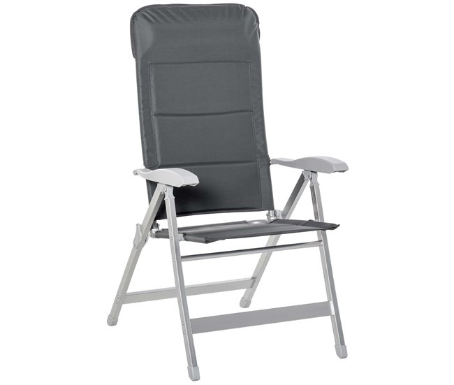 ffe2d01c975899478490d4791a902151702901cc_b2c7956629ce43edb820c5e3d304ae03 Premium Outsunny Silla de Jardín Plegable Portátil de Aluminio con Respaldo Alto Ajustable en 7 Posiciones y Reposacabezas Acolchado para Exterior Terraza Camping 75x61,5x114,5 cm Gris - Conforama