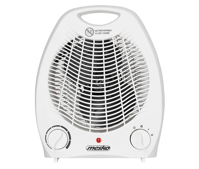 Oferta Limitada Mesko MS7719 Calefactor Ventilador Aire Caliente / Frío, Termoventilador, 2 Niveles Temperatura, Termostato, 2000, Blanco - Conforama