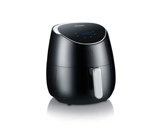 0ed42fd3f26dbc9afa5866b8650e6863ab098aba_fc69c79e536d4fc29d2de71d945608b7 SEVERIN - Freidora de aire 5 l, Air fryer XXL con 8 programas, freidora de aire caliente sin aceite para cocción sana, autentico sabor fritura,negro, 2000 W, FR 2445 - Conforama Precio Rebajado