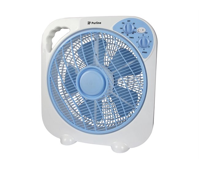 13d891564401efaeeb2df1b5b62097a370aa320b_efe4c8257a1f44ce8507f69434f272e9 Ventilador Box fan 50W con timer. 3 velocidades distintas. 50W. Temporizador 2h. Oscilacion rotacional. Asa de transporte. - Conforama Directo De Fábrica