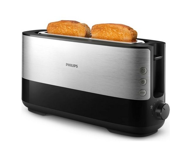 1f6b6c6feb5f7d062373a0688273966d0cd5e230_dcb8e26450b44304806b173f28cc31b8 Tostadora Philips HD2692/90 1030W Acero Inoxidable Blanco Negro/Plateado 1030 W - Conforama Novedad