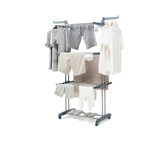 3a3d0d614ccae5726307dfed40d1565d557fd3f0_8f076b0c061c4affa169f321f01c8398 Tendedero Plegable Vertical con Ruedas Dolver InnovaGoods 24 Barras - Conforama Promoción Exclusiva