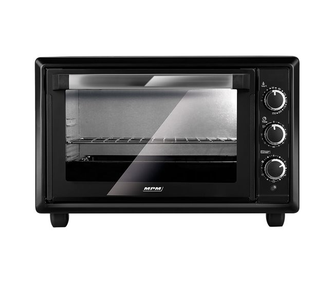 3e27e0179c1eae268992b9cf2561face12cd4aa4_0d37ca8c83884ec09e0a0f014af40cd0 MPM MPE-28/T Horno Eléctrico Convección 28 Litros, Sobremesa, Temporizador, Ajuste Temperatura 6 Modos Calor, 1500, Negro - Conforama Ordena Ya