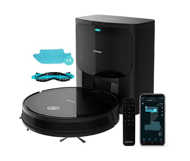 47016a31d2de79fc2f1a4ff69b5c7e9d4ff2d674_af995854e207476c99a32a1680555d70 Precio De Oferta Cecotec Robot Aspirador Conga Gyro Home. iTech SmartGyro 4.0 Autonimía 160 Minutos 2100 Pa Cepillo multifunción Alfombras Cepillos X2 Laterales - Conforama