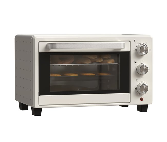 55c6b9ab1b7daff75b9a5432dfb970d287454c5c_d6efc0eb214b4c5f963c14386c7c0c6d HOMCOM Horno Eléctrico de Sobremesa Horno Sobremesa de 21L 1400W Mini Horno Eléctrico con Temporizador hasta 60min y Temperatura Regulable hasta 230℃ Crema - Conforama Ocasión Especial