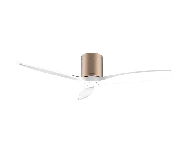 68fc33d7a6bfbccd094ef4d27060a1c339932cdf_7d7451cd19014832a60d9fd1a0ec1540 Cecotec Ventilador de techo sin luz EnergySilence Aero 5500 GoldWhite Connected Cecotec - Conforama Promoción Exclusiva