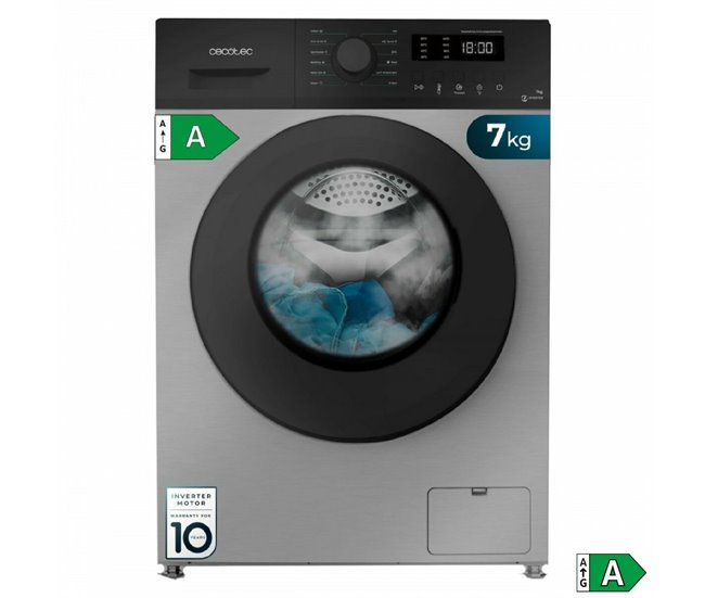Cecotec Lavadora de carga frontal Bolero DressCode 7150 Inverter Steel A - Conforama Promoción