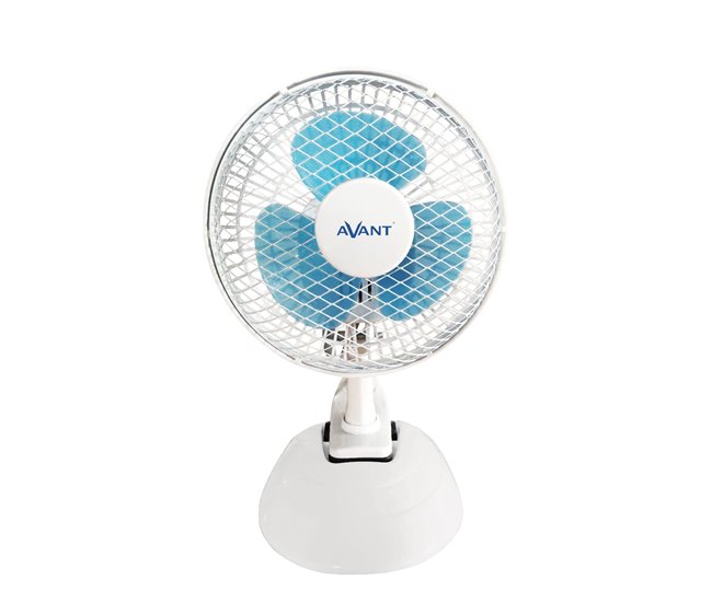 Gran Oferta Avant Mini ventilador de mesa Ventilador silencioso de sobremesa 2 en 1 | Ventilador con pinza con 3 Velocidades de 15 W | Ventilador con Rejilla Nido - Conforama