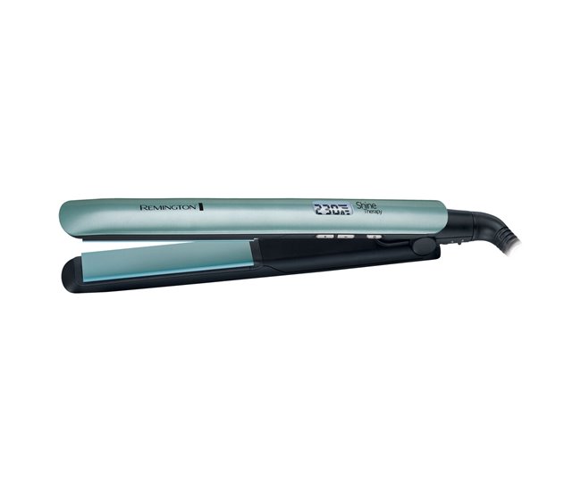 8744382f3f866eb2ecd06692201012dd70628941_c570299c1e8e4fe2abfe1b67f82d9df3 Plancha de Pelo Remington Shine Therapy S8500 Blanco Negro/Plateado - Conforama Marca Reconocida