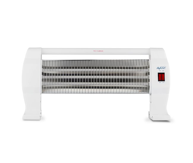 Gran Oferta AVANT AV7552 - Estufa Eléctrica De Cuarzo con 3 Niveles De Potencia 400w, 800w Y 1200w, 3 Barras De Suelo, Interruptor Antivuelco Y Protección Térmica. Color Gris. - Conforama