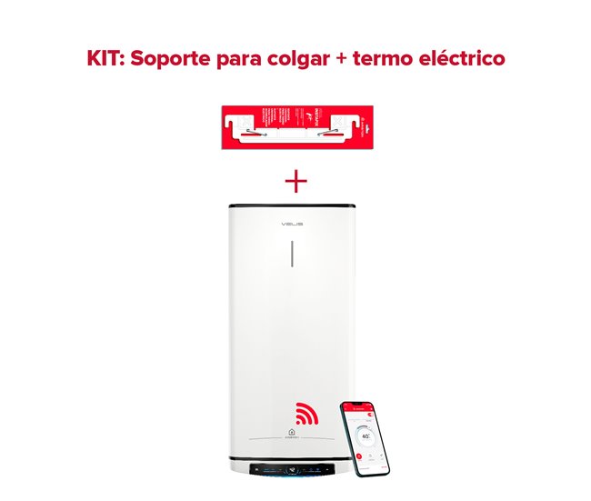 973f1b8dc4a65bb5fd3dde0f4e00d6b0649b8ff2_0d8b533914404a1190aee441c8852f60 Compra Ahora Termo eléctrico inteligente, Ariston, Velis Pro Wifi 100L + Sorpote de pared Instafix, Vertical u Horizontal, Clase Energetica B - Conforama
