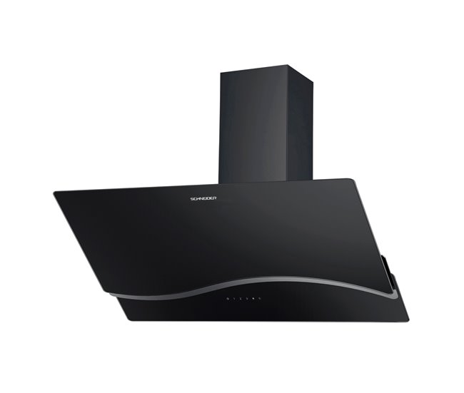 a0432f46402b9b19f09fd1f6f6373e16fda50ccc_f43d2fb298f74d4fa162b5cf7f7bae13 Precio Rebajado Campana extractora 90 cm, 550 m³/h, 3 velocidades + Booster, Negro/Inoxidable SCHNEIDER SCHDA960EBV - Conforama
