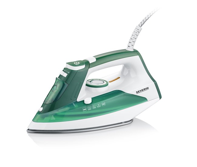 Envío Inmediato SEVERIN - Plancha de Vapor, 2400 W, 0.18 litros, plástico, Blanco y Verde BA 3261 - Conforama