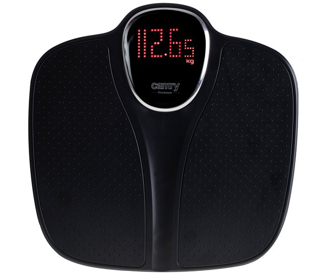 Oferta De Temporada Camry CR8171B Báscula de Baño Digital, Alta Precisión 180Kg, Pantalla LCD Apagado Automático, Antideslizante, , Negro - Conforama