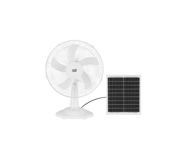 Últimas Unidades ventilador de sobremesa metal color blanco serie abanico 43cm - Conforama