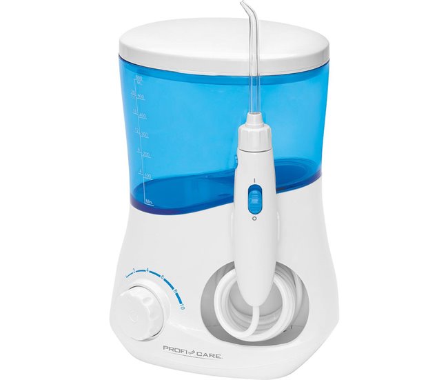 ecc187264512e1e2a25768fe8701bc1ac13cc00b_1dd5e251e9d74dd4bd88a45a30024ef3 Compra Ahora Proficare MD 3005 Irrigador Bucal Dental con 3 Boquillas, Limpieza Interdental, 1 Limpiador Lengua, 600 ml, 1500 , Blanco/azul - Conforama