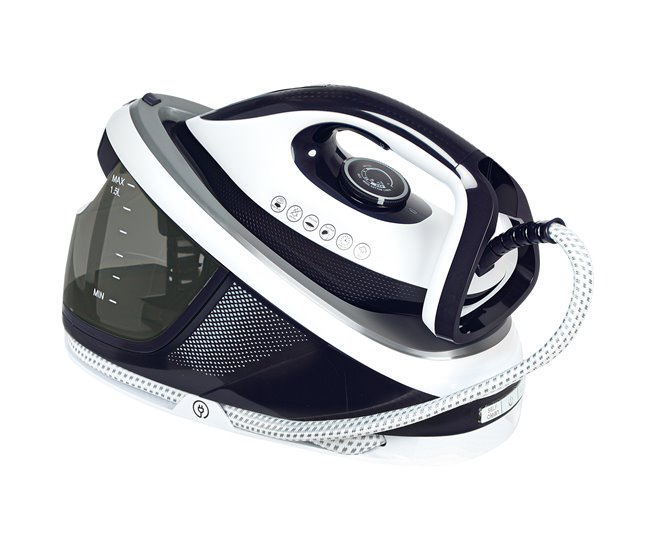 Pago Seguro HOMCOM Centro de Planchado 2600W 100 g/min 8 Bares Función ECO Suela de Cerámica Planchado Vertical Potente Apagado Automático Sistema Antical Autolimpieza Depósito Extraíble 1,5 L Azul - Conforama