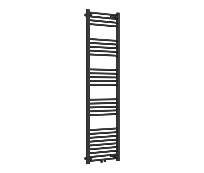 Radiador toallero mural Voss 655 W 28 tubos acero 160x50cm - Negro [neu.haus] - Conforama Nuevo Modelo