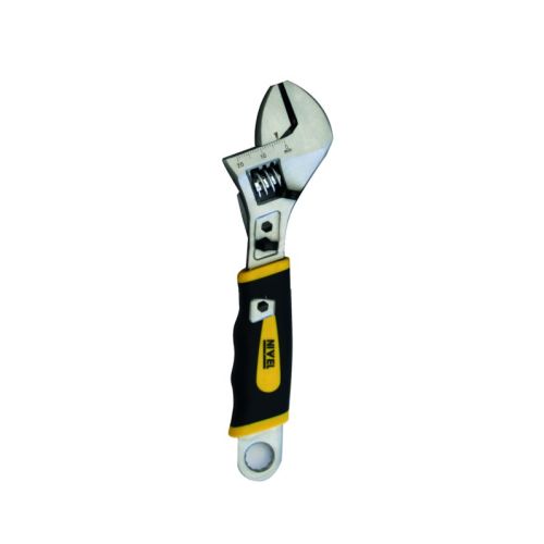 100452 Pedido Al Por Mayor Llave ajustable moleta central mango ergonomico 10" cromo vanadio nivel nv100452